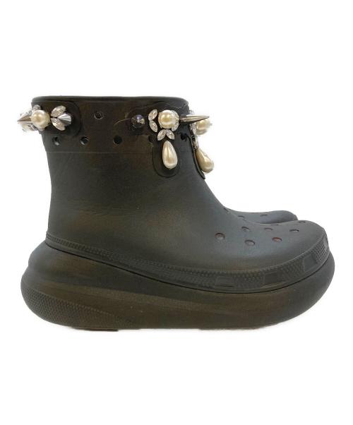 crocs（クロックス）crocs (クロックス) Simone Rocha (シモーネ ロシャ) クラッシュブーツ ブラック サイズ:SIZE8の古着・服飾アイテム