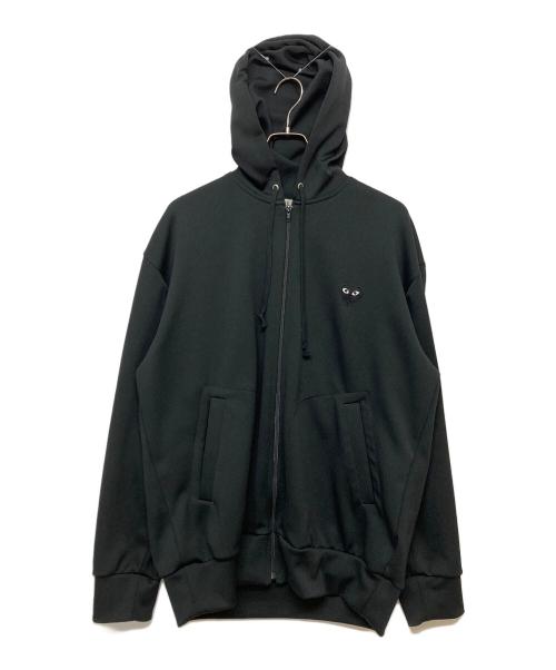 PLAY COMME des GARCONS（プレイコムデギャルソン）PLAY COMME des GARCONS (プレイコムデギャルソン) ジップパーカー　AX-T254 ブラック サイズ:SIZE XXLの古着・服飾アイテム