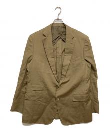 RALPH LAUREN Purple Label（ラルフ ローレン パープル レーベル）の古着「リネンブレンド2Bジャケット　798641253001」｜ベージュ
