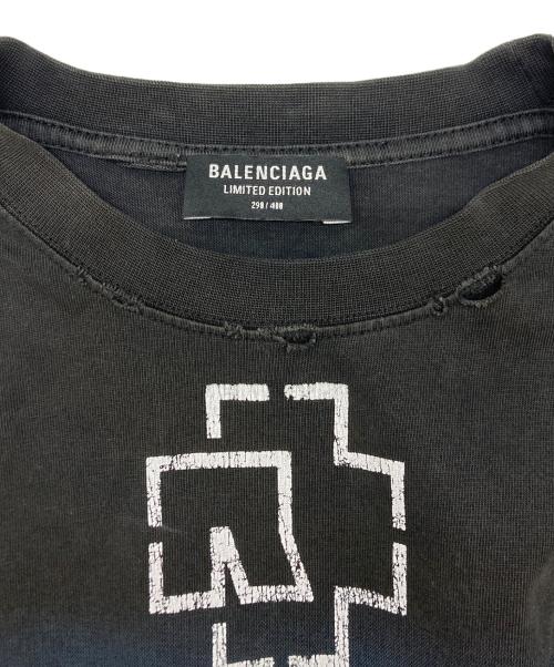 BALENCIAGA（バレンシアガ）BALENCIAGA (バレンシアガ) Rammstein Tee ブラック サイズ:SIZE Sの古着・服飾アイテム