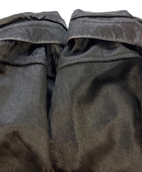 NO MAINTENANCE（ノーメンテナンス）NO MAINTENANCE (ノーメンテナンス) Aero Cow Fur Leather Jacket ブラック サイズ:SIZE Mの古着・服飾アイテム