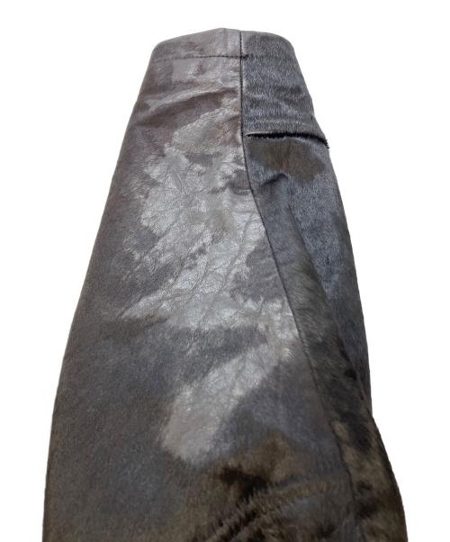 NO MAINTENANCE（ノーメンテナンス）NO MAINTENANCE (ノーメンテナンス) Aero Cow Fur Leather Jacket ブラック サイズ:SIZE Mの古着・服飾アイテム
