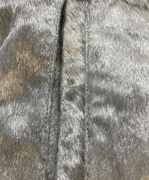NO MAINTENANCE（ノーメンテナンス）NO MAINTENANCE (ノーメンテナンス) Aero Cow Fur Leather Jacket ブラック サイズ:SIZE Mの古着・服飾アイテム