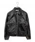 NO MAINTENANCE（ノーメンテナンス）の古着「Aero Cow Fur Leather Jacket」｜ブラック