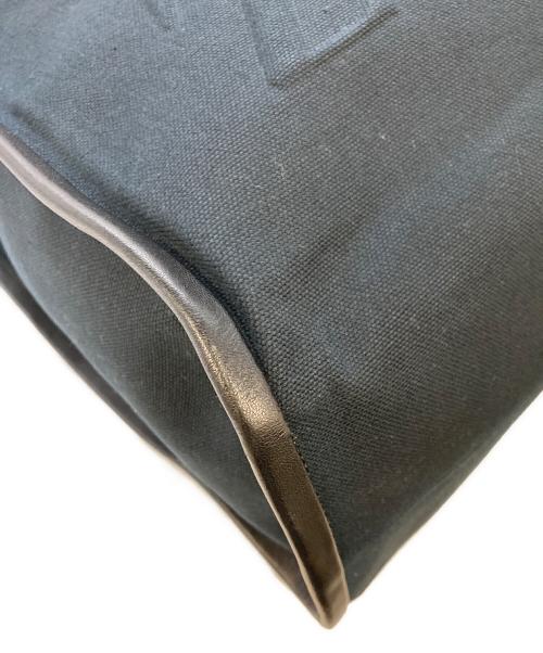 ZEGNA（ゼニア）ZEGNA (ゼニア) COTTON AND LEATHER TOTE BAG ネイビー サイズ:実寸参照の古着・服飾アイテム