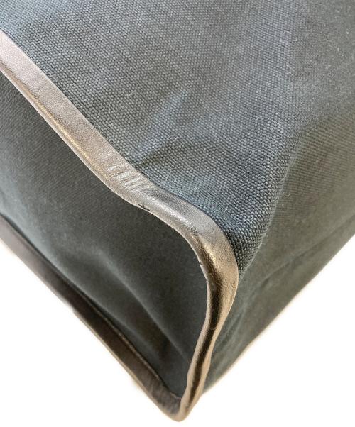 ZEGNA（ゼニア）ZEGNA (ゼニア) COTTON AND LEATHER TOTE BAG ネイビー サイズ:実寸参照の古着・服飾アイテム