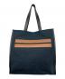 ZEGNA（ゼニア）の古着「COTTON AND LEATHER TOTE BAG」｜ネイビー