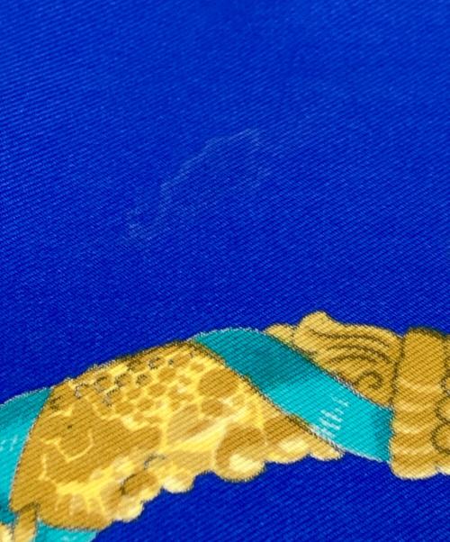 HERMES（エルメス）HERMES (エルメス) シルクスカーフ ブルー サイズ:実寸サイズをご参照くださいの古着・服飾アイテム