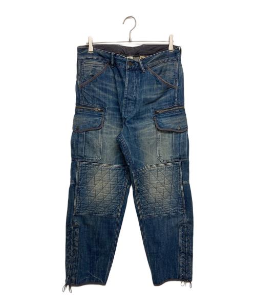 RRL（ダブルアールエル）RRL (ダブルアールエル) キルテッド デニム カーゴ パンツ/Quilted Denim Cargo Pant　100094148 インディゴ サイズ:SIZE W32×L30の古着・服飾アイテム