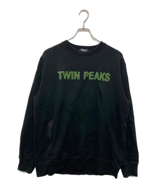 UNDERCOVER（アンダーカバー）UNDERCOVER (アンダーカバー) TWINPEAKS (ツインピークス) 裏起毛片ZIPポケットプルオーバー JQパッチ TWIN PEAKS スウェット　uc2d4802-1 ブラック サイズ:SIZE 4の古着・服飾アイテム