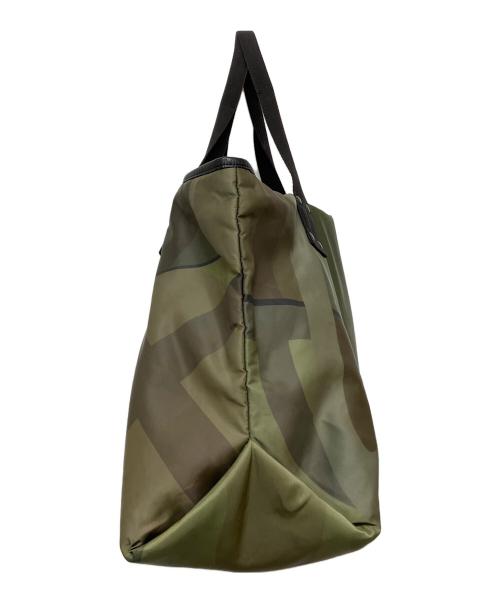 sacai（サカイ）sacai (サカイ) Large総柄トートバッグ　21-0254S カーキ サイズ:実寸参照の古着・服飾アイテム