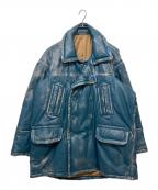 Maison MIHARA YASUHIROメゾン ミハラ ヤスヒロ）の古着「Synthetic Leather Padded Coat / シンセティックレザー パディッドコート　A11CT012」｜ブルー