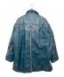 Maison MIHARA YASUHIRO (メゾン ミハラ ヤスヒロ) Synthetic Leather Padded Coat / シンセティックレザー パディッドコート　A11CT012 ブルー サイズ:SIZE44：50000円