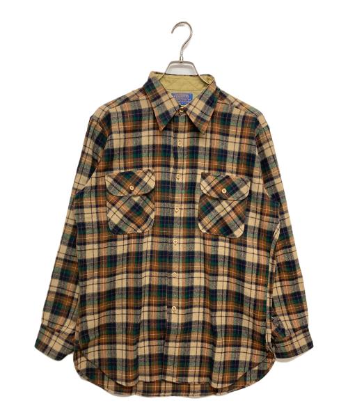 PENDLETON（ペンドルトン）PENDLETON (ペンドルトン) ウールシャツ ブラウン サイズ:SIZE Lの古着・服飾アイテム