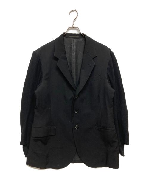 Y's（ワイズ）Y's (ワイズ) 袖切替 ウールギャバ テーラード　ML-J17-100ジャケット ブラック サイズ:SIZE 2の古着・服飾アイテム