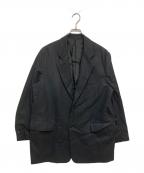 Graphpaperグラフペーパー）の古着「Wooly Cotton Twill Oversized Jacket　GL261-20048B」｜ブラック