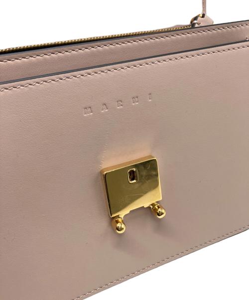 MARNI（マルニ）MARNI (マルニ) トランク ミディアム ショルダー クロスバッグ SBMPN09NO1 ピンク サイズ:実寸参照の古着・服飾アイテム