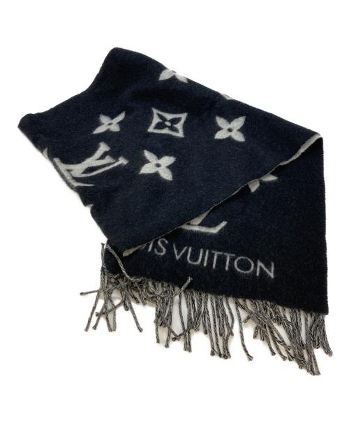 LOUIS VUITTON（ルイ ヴィトン）LOUIS VUITTON (ルイ ヴィトン) マフラー・レイキャビック　M71040 ノワール サイズ:実寸参照の古着・服飾アイテム