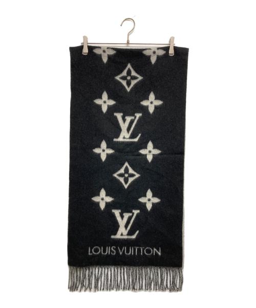 LOUIS VUITTON（ルイ ヴィトン）LOUIS VUITTON (ルイ ヴィトン) マフラー・レイキャビック　M71040 ノワール サイズ:実寸参照の古着・服飾アイテム