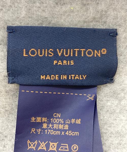LOUIS VUITTON（ルイ ヴィトン）LOUIS VUITTON (ルイ ヴィトン) マフラー・レイキャビック　M71040 ノワール サイズ:実寸参照の古着・服飾アイテム