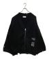 AMBUSH（アンブッシュ）の古着「FELTED KNIT ZIP CARDIGAN　12115082」｜ブラック