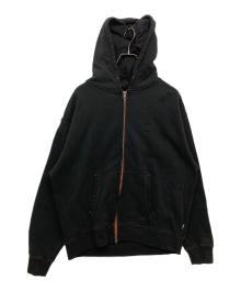 WIND AND SEA（ウィンダンシー）の古着「「ZOZO限定」SULFUR DYEING LOGO ZIP SWEATSHIRT　WDS-O-SDB-26-Q2-CS-05」｜ブラック