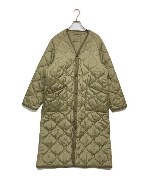 HYKE（ハイク）HYKE (ハイク) QUILED LINER COAT　232-17401 カーキ サイズ:SIZE XXLの古着・服飾アイテム