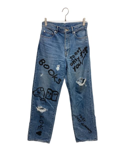 soduk（スドーク）soduk (スドーク) love books denim trousers 0425010804 インディゴ サイズ:Mの古着・服飾アイテム