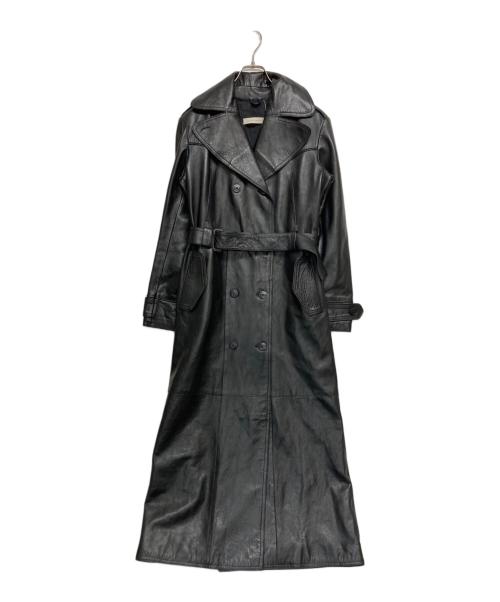 RUFFO RESEARCH（ルッフォリサーチ）RUFFO RESEARCH (ルッフォリサーチ) レザートレンチコート ブラック サイズ:不明の古着・服飾アイテム