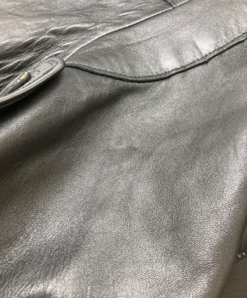 RUFFO RESEARCH（ルッフォリサーチ）RUFFO RESEARCH (ルッフォリサーチ) レザートレンチコート ブラック サイズ:不明の古着・服飾アイテム