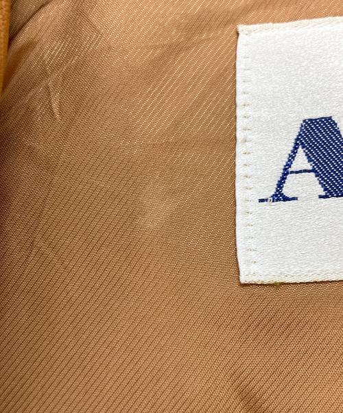 Aquascutum（アクアスキュータム）Aquascutum (アクアスキュータム) レザートレンチコート ベージュ サイズ:実寸参照の古着・服飾アイテム