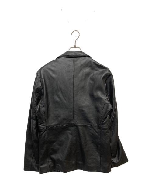 MONSIEUR NICOLE（ムッシュニコル）MONSIEUR NICOLE (ムッシュニコル) シープレザー テーラードジャケット　3462-3500 ブラック サイズ:SIZE48の古着・服飾アイテム