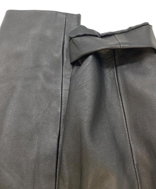 MONSIEUR NICOLE（ムッシュニコル）MONSIEUR NICOLE (ムッシュニコル) シープレザー テーラードジャケット　3462-3500 ブラック サイズ:SIZE48の古着・服飾アイテム