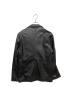 MONSIEUR NICOLE (ムッシュニコル) シープレザー テーラードジャケット　3462-3500 ブラック サイズ:SIZE48：18000円
