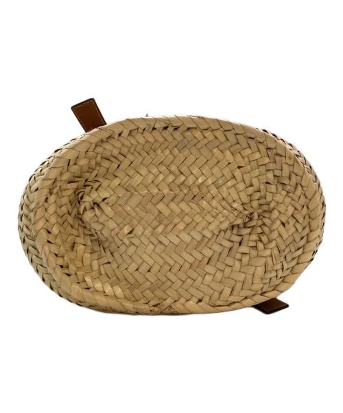 LOEWE（ロエベ）LOEWE (ロエベ) CLASSIC BASKET MEDIUM/バスケットバッグ（ヤシの葉&カーフ） ミディアムサイズ ベージュ サイズ:実寸参照の古着・服飾アイテム