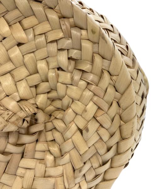 LOEWE（ロエベ）LOEWE (ロエベ) CLASSIC BASKET MEDIUM/バスケットバッグ（ヤシの葉&カーフ） ミディアムサイズ ベージュ サイズ:実寸参照の古着・服飾アイテム