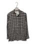 DAIRIKU（ダイリク）の古着「Ribbon Tie Check Shirt Black 23AW S-6」｜グレー