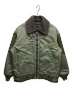 COMME des GARCONS HOMMEコムデギャルソン オム）の古着「NYLON TWILL MIX MILTARY JK HJ-J017」｜カーキ