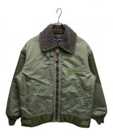 COMME des GARCONS HOMME（コムデギャルソン オム）の古着「NYLON TWILL MIX MILTARY JK HJ-J017」｜カーキ