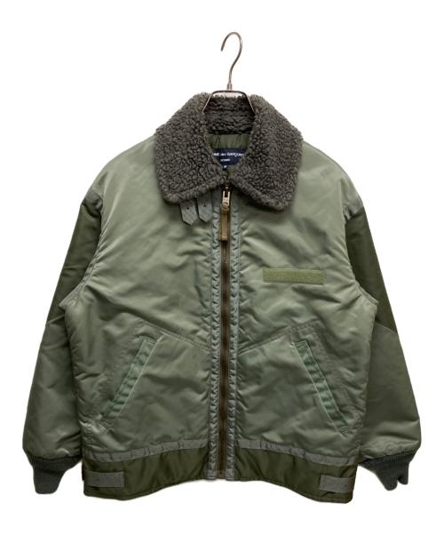 COMME des GARCONS HOMME（コムデギャルソン オム）COMME des GARCONS HOMME (コムデギャルソン オム) NYLON TWILL MIX MILTARY JK HJ-J017 カーキ サイズ:Mの古着・服飾アイテム