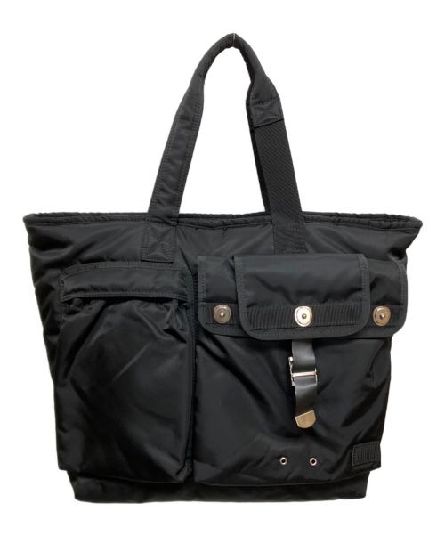 PORTER（ポーター）PORTER (ポーター) sacai (サカイ) トートバッグ 24-0882S ブラック サイズ:実寸参照の古着・服飾アイテム