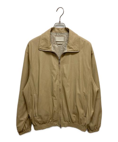 YOKE（ヨーク）YOKE (ヨーク) LEATHER TRAINING JACKET レザートレーニングジャケット YK25SS0905B ベージュ サイズ:SIZE2の古着・服飾アイテム