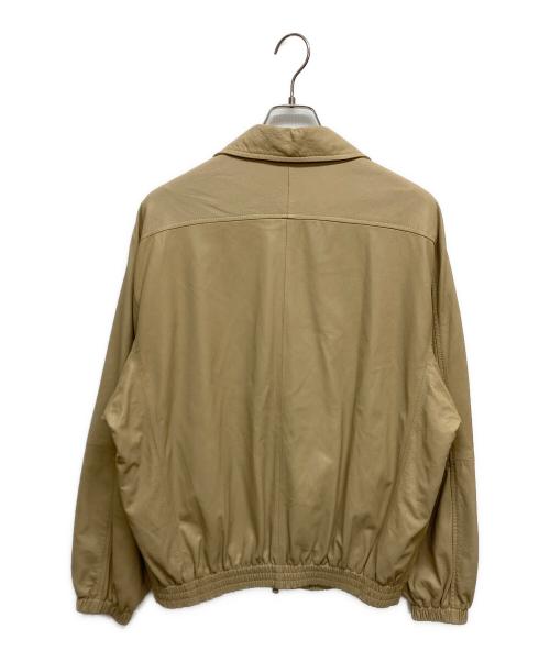 YOKE（ヨーク）YOKE (ヨーク) LEATHER TRAINING JACKET レザートレーニングジャケット YK25SS0905B ベージュ サイズ:SIZE2の古着・服飾アイテム
