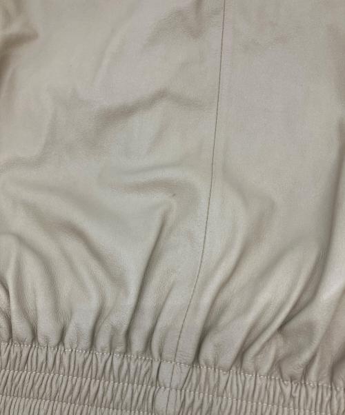 YOKE（ヨーク）YOKE (ヨーク) LEATHER TRAINING JACKET レザートレーニングジャケット YK25SS0905B ベージュ サイズ:SIZE2の古着・服飾アイテム