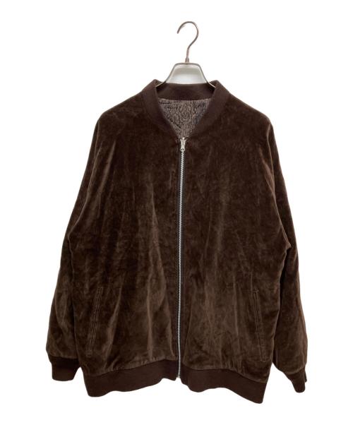 Needles（ニードルズ）Needles (ニードルズ) Reversible Rib Collar Jacket HM119 ブラウン サイズ:Mの古着・服飾アイテム