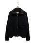 YOKE（ヨーク）の古着「Wide Rib Highneck Zip Cardigan YK25FW01099S」｜ブラック
