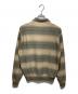 AURALEE (オーラリー) COTTON SILK GRADIENT STRIPE KNIT SHIRT CARDIGAN A26SC01GB ベージュ サイズ:SIZE3：37000円