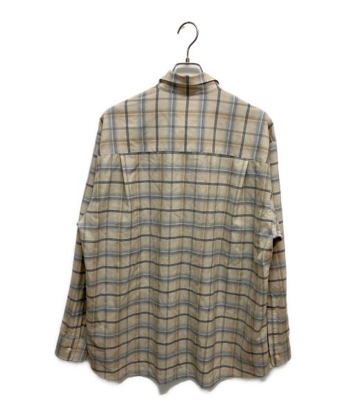 AURALEE（オーラリー）AURALEE (オーラリー) SUPER LIGHT WOOL CHECK SHIRT A24SS01LC ベージュ サイズ:SIZE5の古着・服飾アイテム