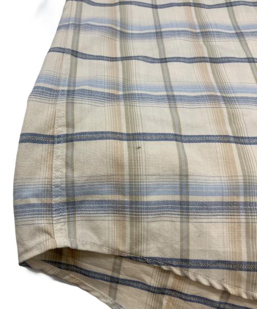AURALEE（オーラリー）AURALEE (オーラリー) SUPER LIGHT WOOL CHECK SHIRT A24SS01LC ベージュ サイズ:SIZE5の古着・服飾アイテム