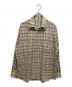 AURALEE（オーラリー）の古着「SUPER LIGHT WOOL CHECK SHIRT A24SS01LC」｜ベージュ
